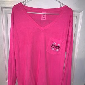 Victoria’s Secret PINK Long Sleeve Pocket T-shirt
